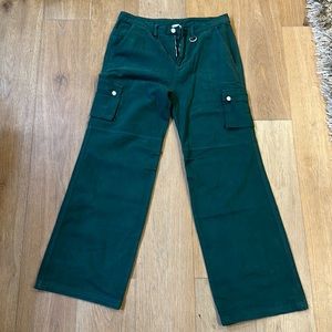 Princess Poly Paige Mid Rise Cargo Jean Denim Green
